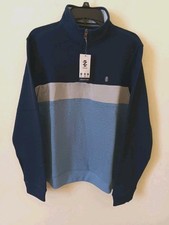 IZOD Advantage Mens Quarter Zip Fleece Sweats...