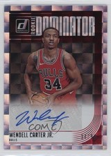 2018-19 Donruss Rookie Dominator Signatures 34/99 Wendell Carter Jr Auto 14h3