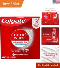 Optic White Advanced Whitening Toothpaste 3 Pack, 3.2 oz - Enamel Safe Formula