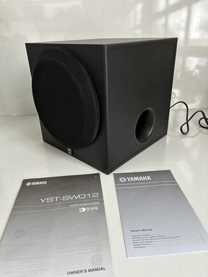 Yamaha YST-SW012 Active Subwoofer Speaker Black Tested - Working W/ Power Cord