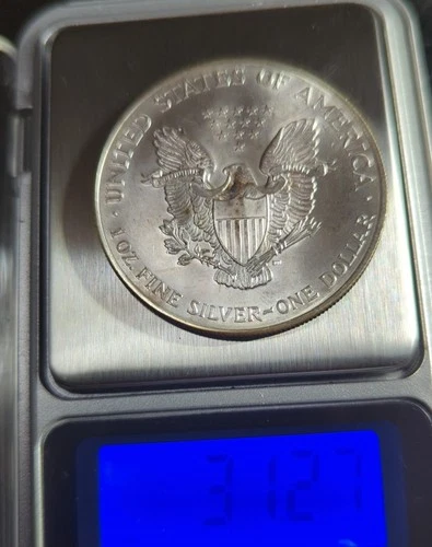 American Eagle 2001 Liberty Dollar .999 Fine Silver Coin Bullion 1oz in capsule