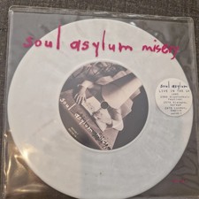 Image of Soul Asylum Misery 7" vinyl UK Columbia 1995 Limited edition white vinyl with