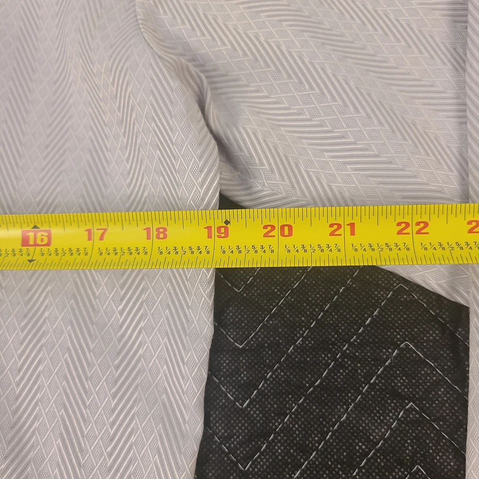 Camisa de Vestir Jacquard Diamante Gris Claro Grande 16.5×35 Sin Planchar Usada L Foto 4 de 4