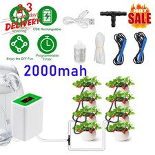 Automatic Drip Irrigation System Plant Controller Self Watering Kit Garden Patio