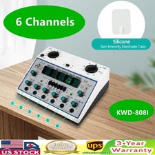 US 6 Channel Acupuncture Stimulator Electric Nerve Muscle Massager Care Device
