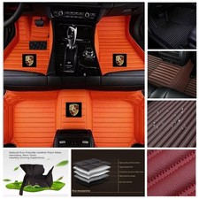 Für Porsche Fußmatten Koffermatte Auto Matte Wasserdicht Rutschschutz PU 3D Neu