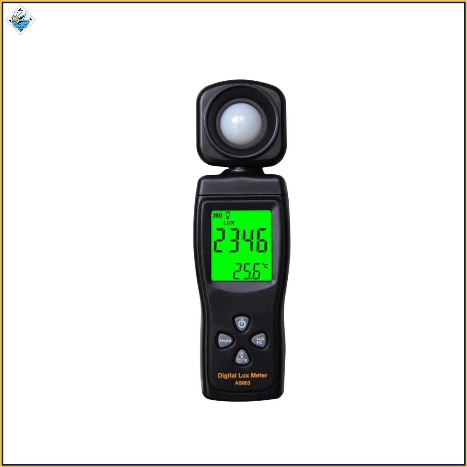 Digital Lux Meter with 0-200,000 Lux Range for Accurate Brightness Measurements