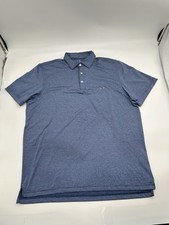 Vineyard Vines Polo Shirt Mens Large Blue Golf Performance Preppy Stretch G