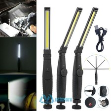 2xrechargeable Cob Led Work Light Bar 99000lm Flashlight Magnetic Foldable Torch