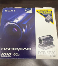 Sony DCR-SR80 Standard Def Camcorder Nightshot Mode 60GB HDD Battery/Charger