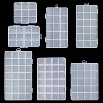 9/12/15/18/20/24/28 Gitter Fach Kunststoff Perlen Organizer Aufbewahrungsbox Handwerk