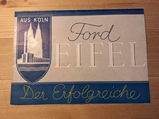 Großer Faltprospekt Ford Eifel "Der Erfolgreiche" von 1938