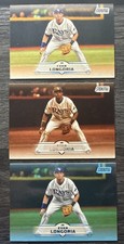 2025 Topps Stadium Club Evan Longoria Sepia, Light Blue Foil & Base #110