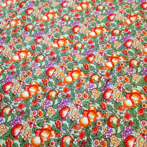 Cotton Fabric Fresh Blooms Cornucopia Packed Floral 18x43" April & Co 2010 - Picture 6 of 9