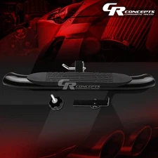 37"x 4" OVAL 2"RECEIVER BLACK TRAILER PLUG TOWING TAILGATE/HITCH STEP BAR/PEDAL