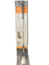 DMI Extra Long Handled Steel Shoe Horn, 24 Inches, Black, Flexible End
