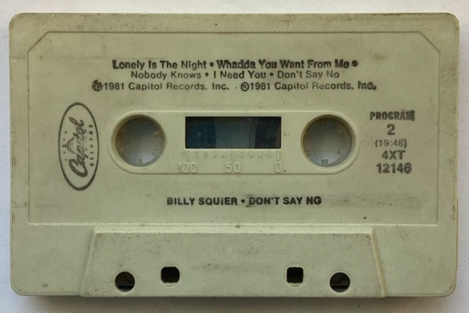Don’t Say No - Billy Squier (Cassette, 1981, Capitol Records) Foto 3 de 4