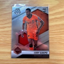 Cody Gakpo 2022 Panini Mosaic Road to World Cup Soccer Card Rookie Parallel. rookie card picture