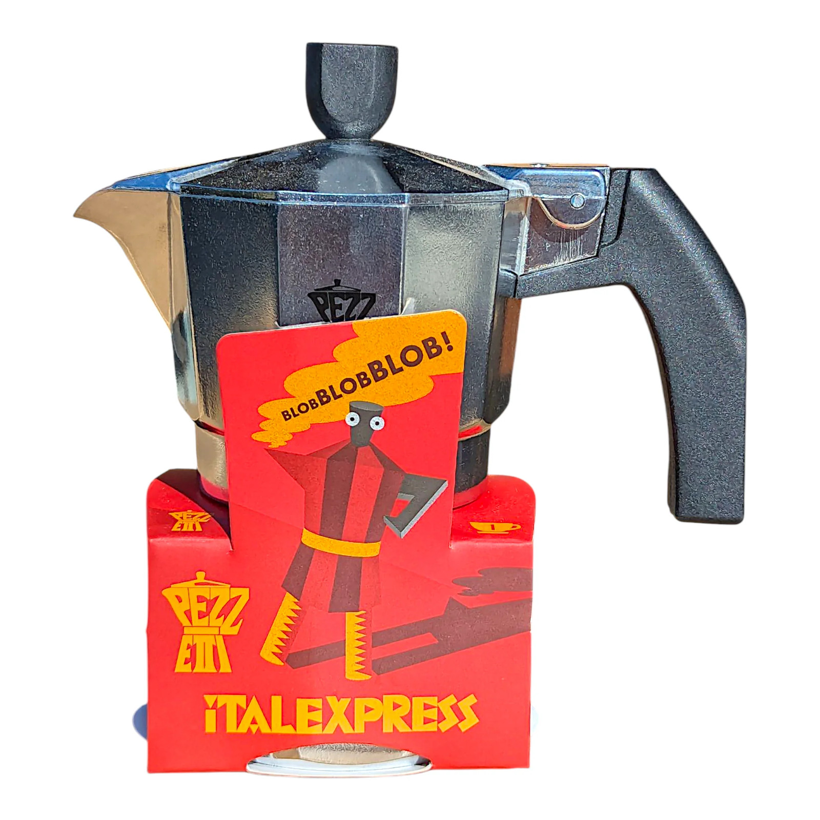 Pezzetti Italexpress Moka Pot For Espresso , Silver - 1 Cup (Espresso)