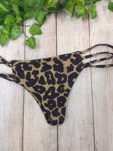 Bas de bikini femme Stone Fox Swim LEOPARD GUÉPARD CÔTÉ DÉCOUPÉ petit - Photo 3/5