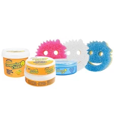 Sponges + Household Cleaning Supplies Bundle - PowerPaste Cleaning Putty, Tan...