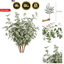 Artificial Eucalyptus Stems 27 Inches Greenery Floral Stalks for Weddings and...
