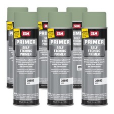 Sem 39693 Case Of Self Etching Green Aerosol Spray Primer 15.5 Oz 6 Cans
