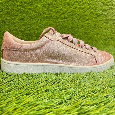 UGG Milo Glitter Womens Size 7 Pink White Athletic Walking Shoes Sneakers