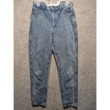 Vintage Women's Lee Riders Dark Acid Wash Blue Jeans Size 13 M 28x30