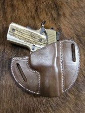1911 officers model 3 Inch Barrle Leather Pancake Holster. Hand Made In The USA