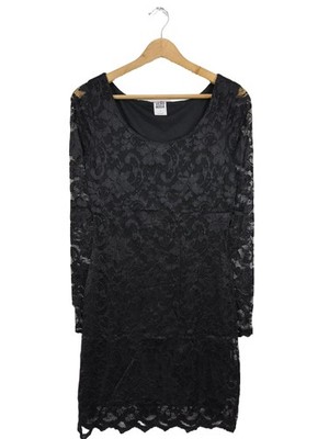 VERO MODA Langarmkleid Damen Kleid Gr. DE 38 schwarz Elegant