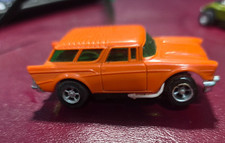 Aurora AFX 1957 Chevy Nomad HO Scale Slot Car Orange