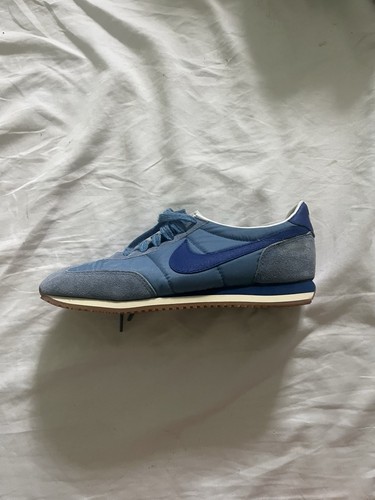Nike Lady Oceania 1970s Vintage Athletic Shoes Blue Suede Nylon 7.5 Original Box