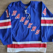 New York Rangers Vintage Theo Fleury Koho Authentic Hockey Jersey NHL Blue 48