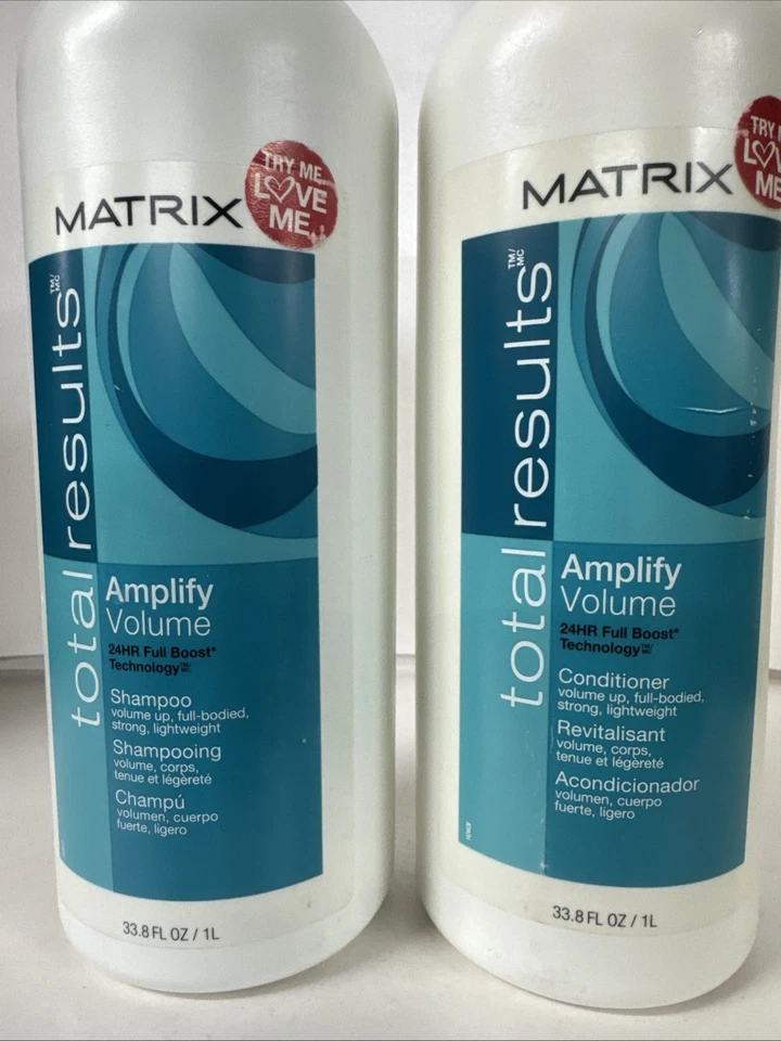 Xampu + condicionador Matrix Total Results Amplify Volume 33,8 oz – pacote com 2 duplas - Imagem 3 de 4