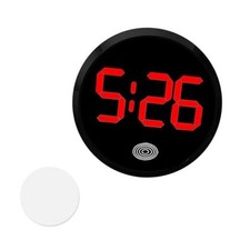 Digital Dashboard Car Clock, Stick On LED Touch Activated Digital 1 PC Red