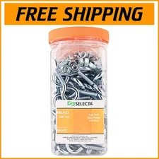 1/4-20 x 2 Alloy Steel Eye Bolts with Hex Nuts - 100 Piece Set for All Projects