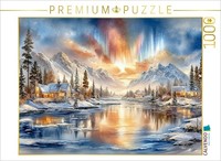 Calvendo Puzzle Polarlichter üBer Der Kanadischen Wildnis | 1000 Teile Lege-Größ