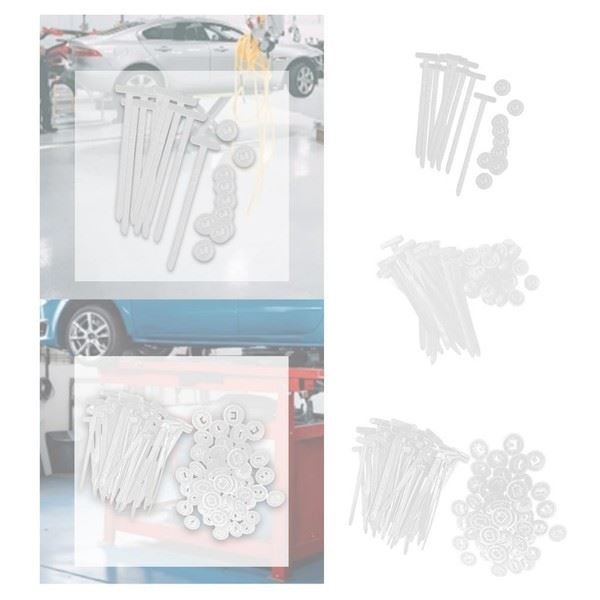 Eurowagens Nylon Kabelbinder Selbstverriegelnd 77011277061N Befestigungsclips-image