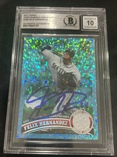 Felix Hernandez 2011 Topps Hope Diamond Anniversary 59/60 Beckett Auto Mariners