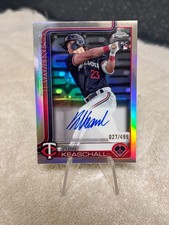 2025 Topps Chrome Update Luke Keaschall Rookie Refractor Auto /499 Twins
