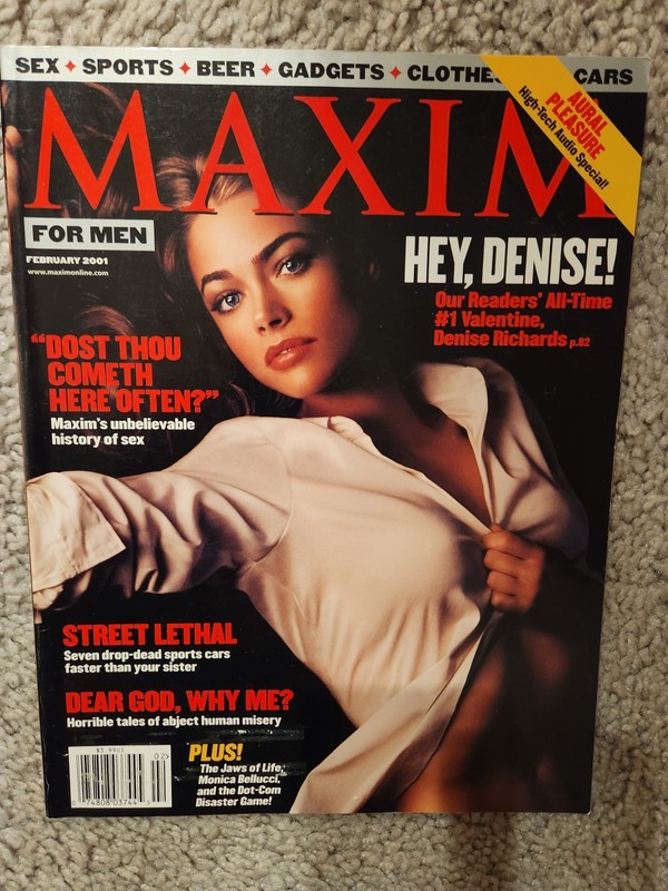 MAXIM Magazine February 2001 Denise Richards cover