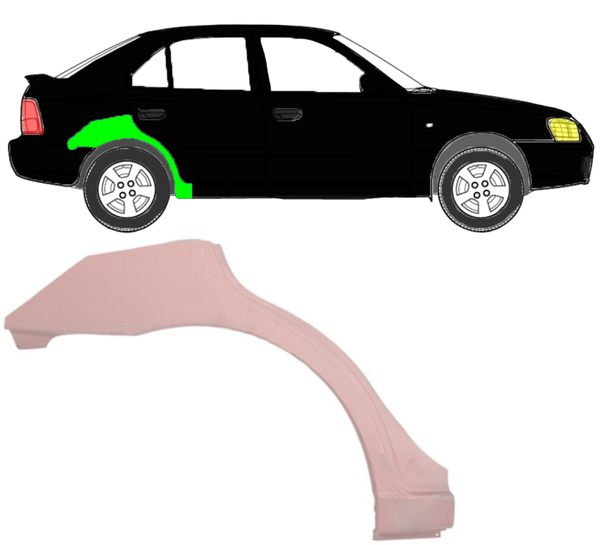 Radlauf FüR Hyundai Accent 2000 - 2006 Rechts-image