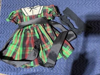addy's christmas dress American Girl Doll Addy Walker Christmas Dress Plaid Tartan holiday outfit