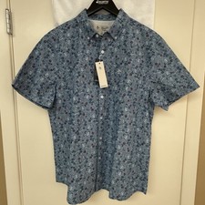 Original Penguin by Munsingwear men's Heritage Slim Fit short-slv Shirt large