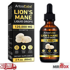 Lions Mane Mushroom Supplement Drops - Organic Lion's Mane Mushroom Liquid Tinct