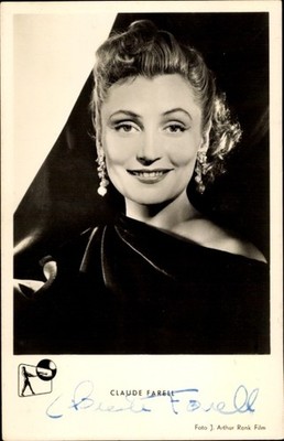 Postcard actress Claude Farell, portrait, the night without a month - 10879367