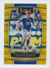 2021-22 Harvey Barnes Panini Chronicles Select Gold Leicester City Card 1/10