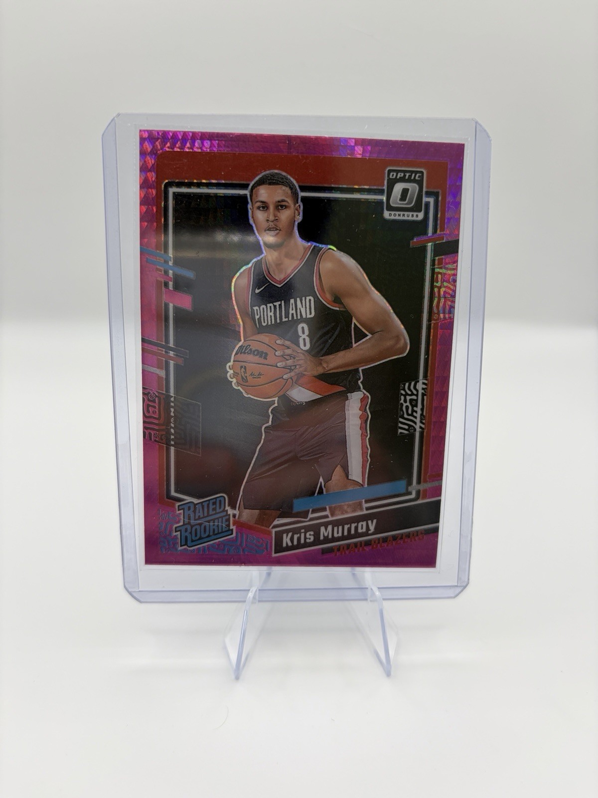 2023-24 Panini Donruss Optic Rated Rookie Kris Murray #213 Pink Hyper Prizm (RC)