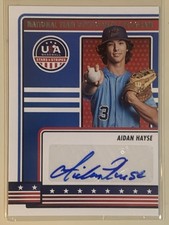 2023 Panini Stars & Stripes Aidan Hayse Autograph USA NTDP #NTDP-AH
